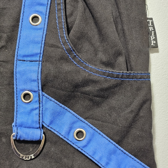 VTG TRIPP NYC Pants Mens XL (38x31) Daang Goodman Goth Rave Emo Convertible Zip - Picture 7 of 14
